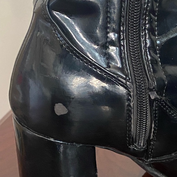 Black Vinyl Pump Boots with Wide Foot — ALDO - Picture 3 of 8